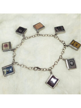 Sterling link Brac the classics book charm Bracelet jane Eyre, more